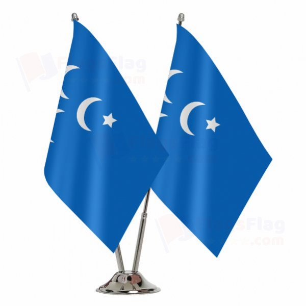 Great Eastern islamic Raiders Front 2 Table Flags