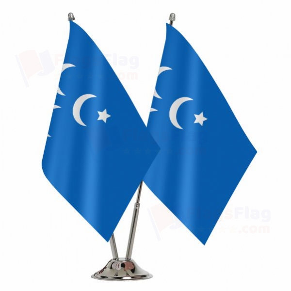 Great Eastern islamic Raiders Front Binary Table Flag