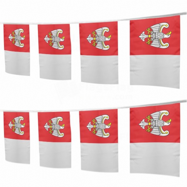Greater Poland Voivodeship Square String Flags