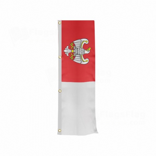 Greater Poland Voivodeship Vertically Raised Flags