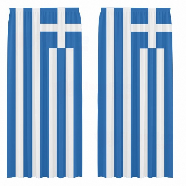 Greece Digital Printed Curtains