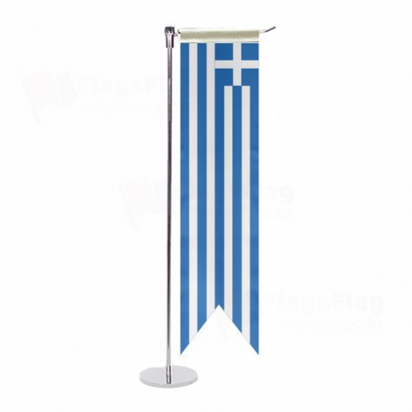 Greece L Table Flag