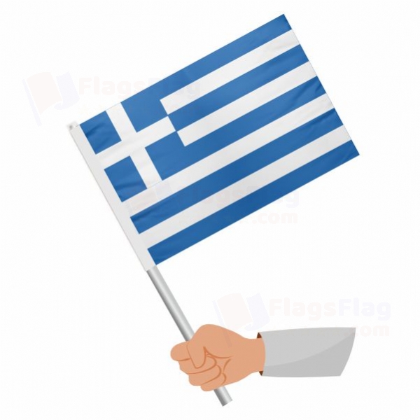 Greece Stick Flag
