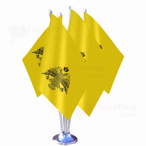 Greek Orthodox Church Quadruple Table Flag