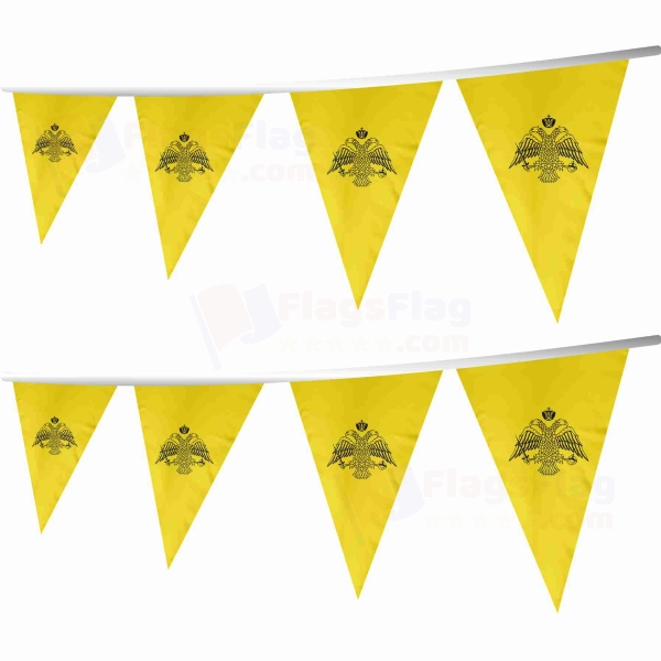 Greek Orthodox Church Stringed Triangle Flag