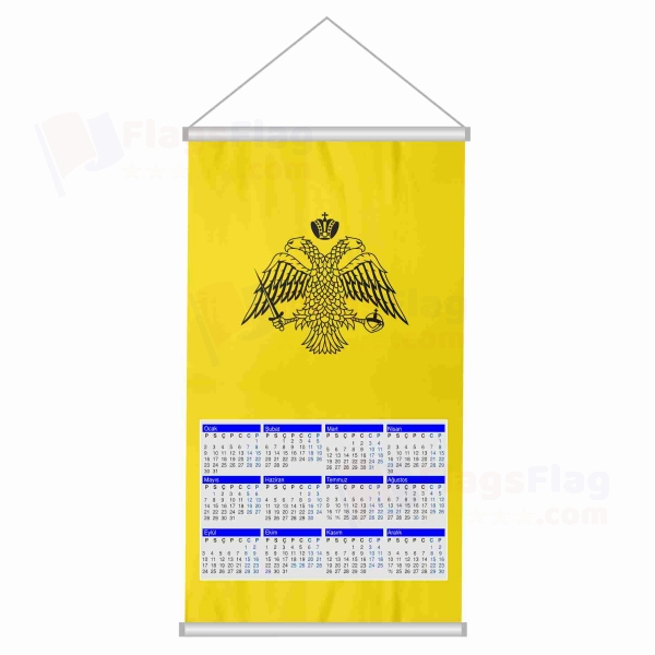 Greek Orthodox Church Woven Fabric Digital Printing Calendar