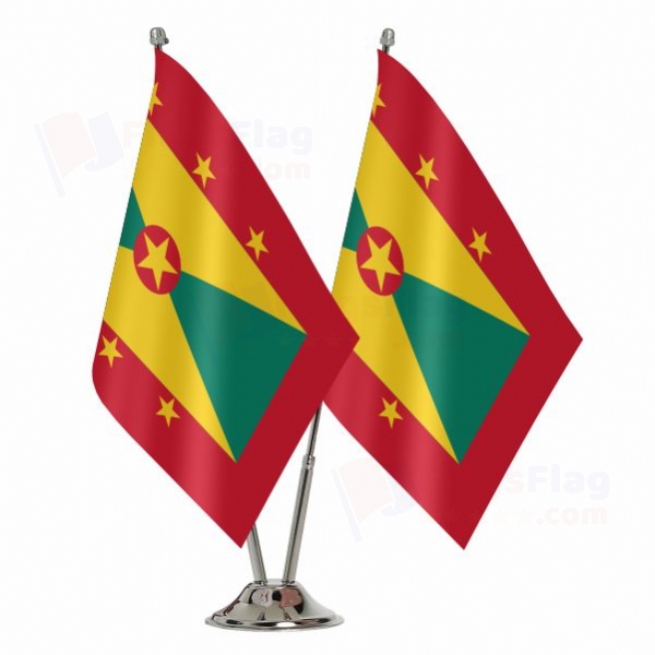 Grenada 2 Table Flags
