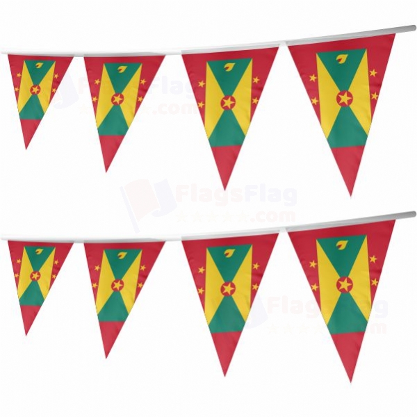 Grenada Stringed Triangle Flag