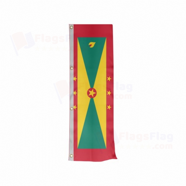 Grenada Vertically Raised Flags