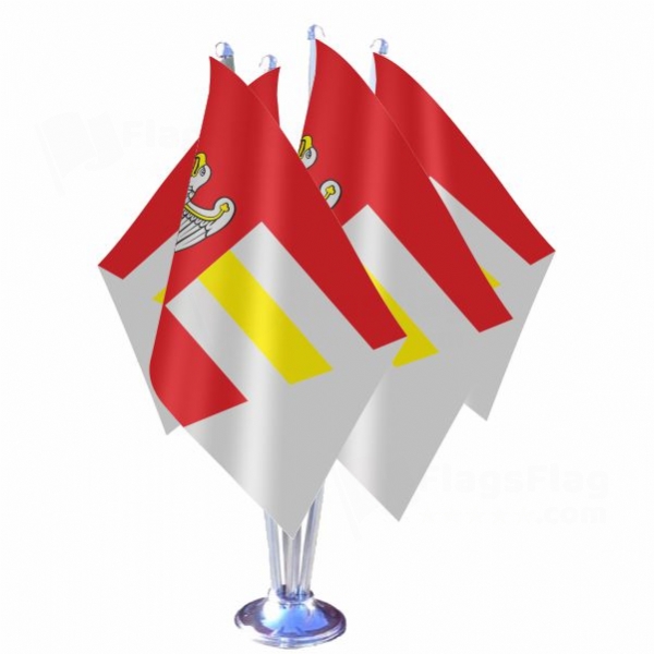 Grodzisk Wielkopolski Quadruple Table Flag