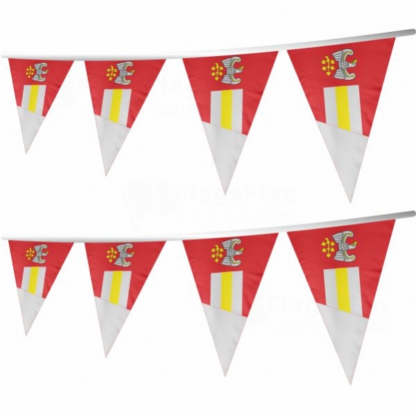 Grodzisk Wielkopolski Stringed Triangle Flag