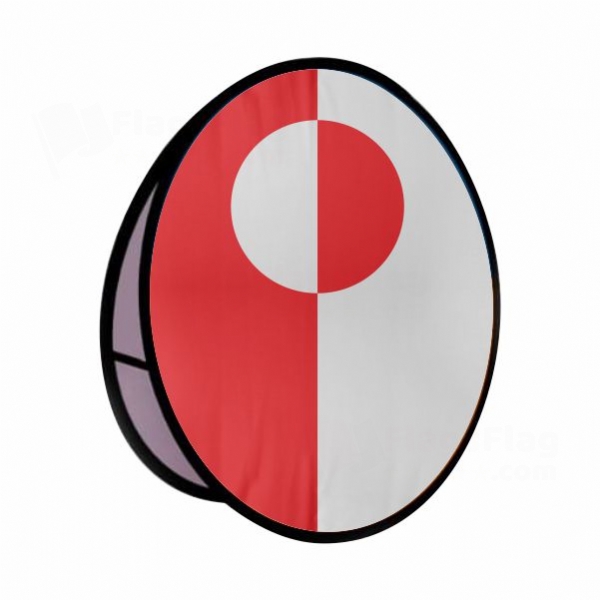 Gr�nland Round Cloth Banner Display Stands