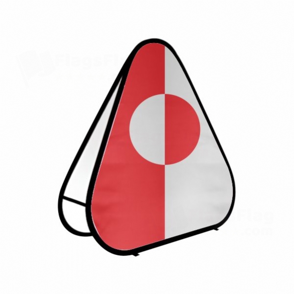 Gr�nland Triangle Fabric Banner Display Stands