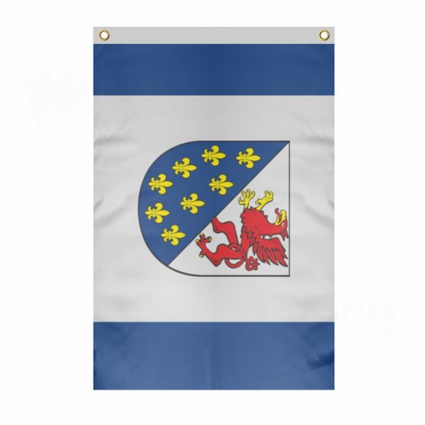 Gryficki Large Size Flag Hanging on Building