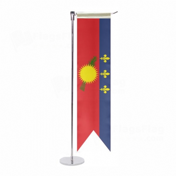 Guadeloupe L Table Flag