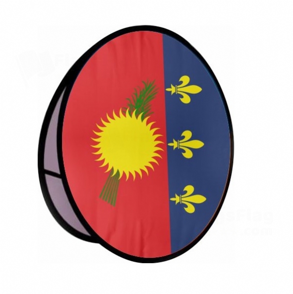 Guadeloupe Round Cloth Banner Display Stands