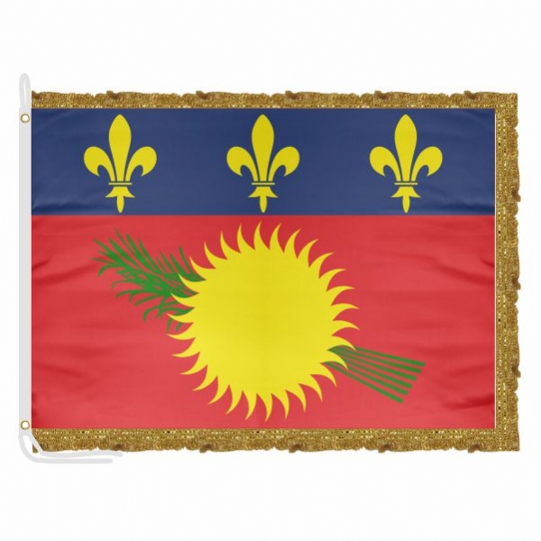 Guadeloupe Satin Office Flag