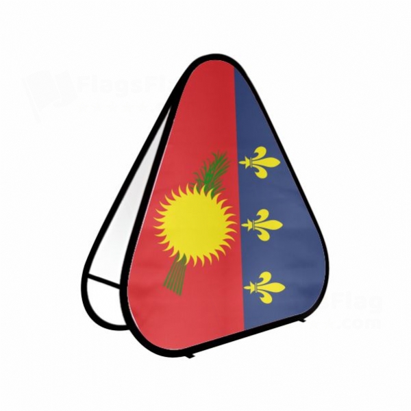 Guadeloupe Triangle Fabric Banner Display Stands