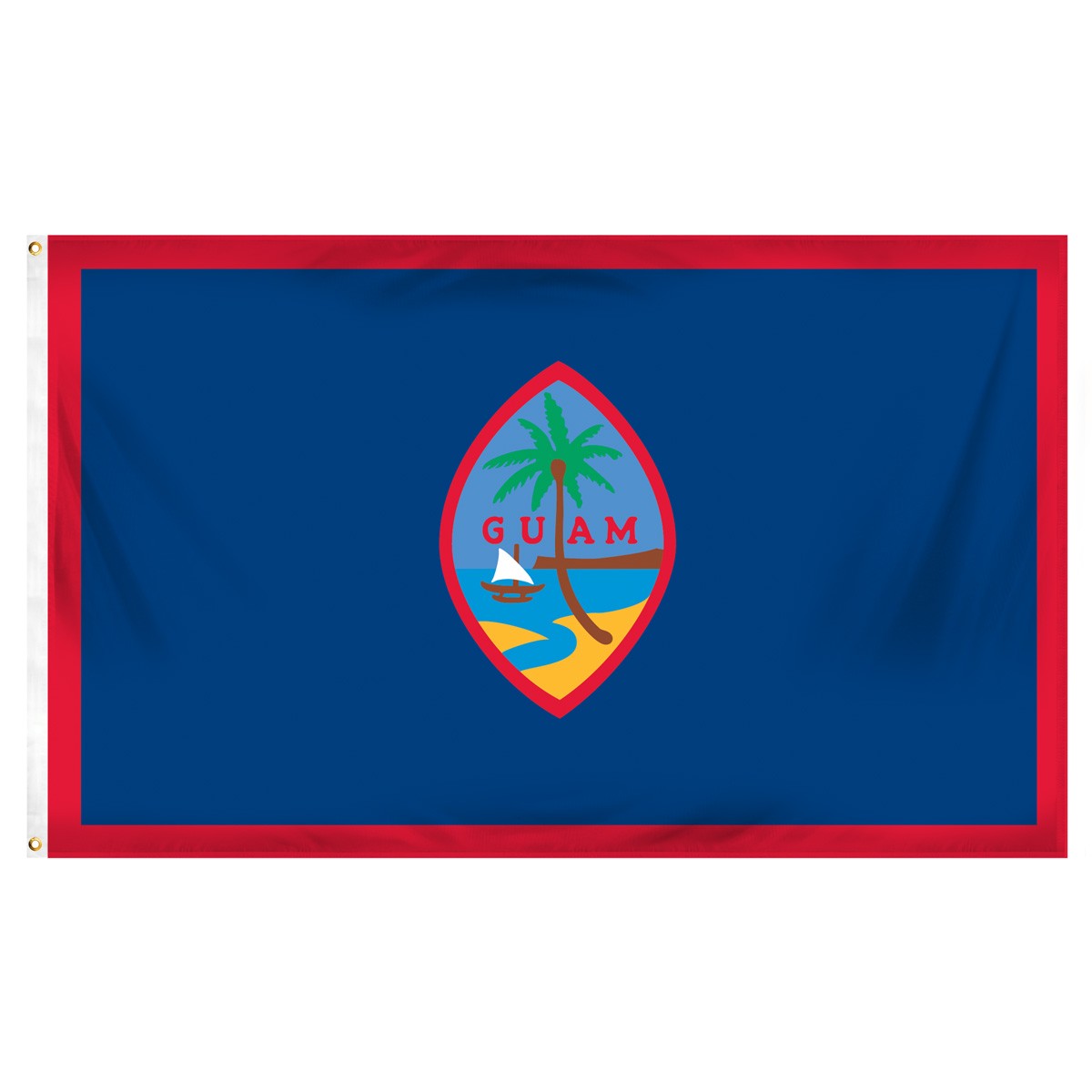 Guam Fringed Presentation Flags
