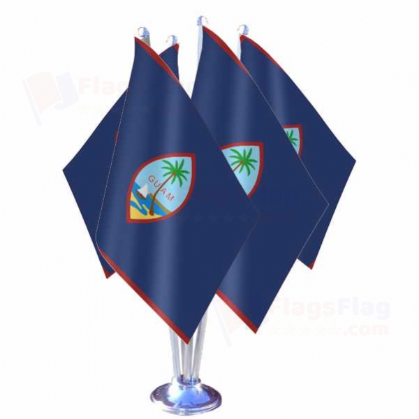 Guam Quadruple Table Flag