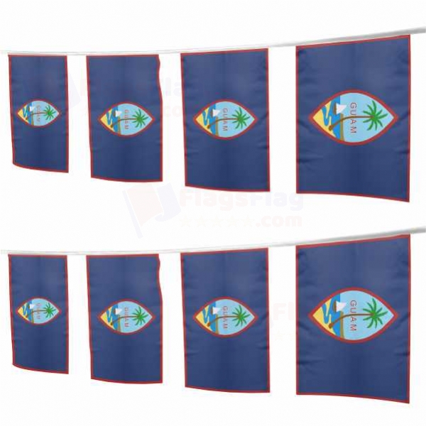 Guam Square String Flags