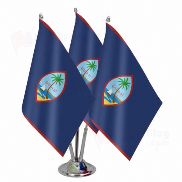 Guam Triple Table Flag