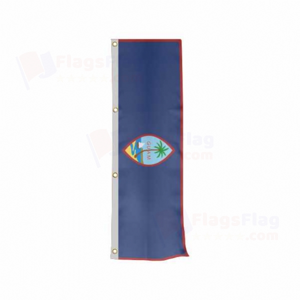 Guam Vertically Raised Flags