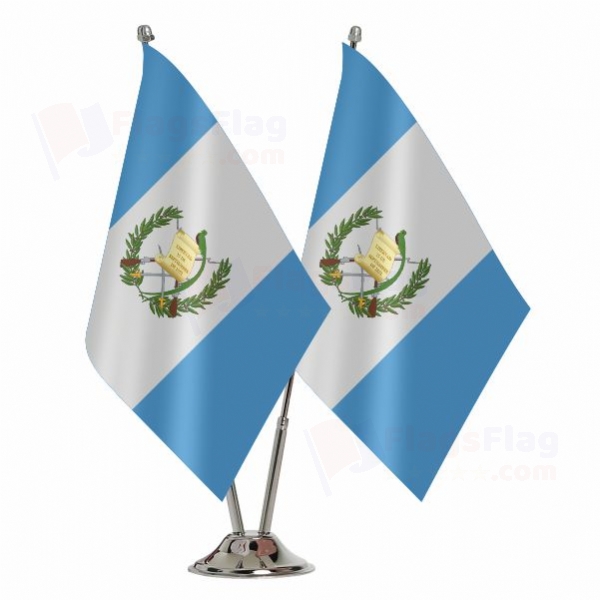 Guatemala 2 Table Flags