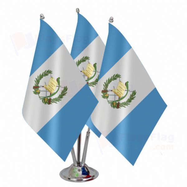 Guatemala Triple Table Flag