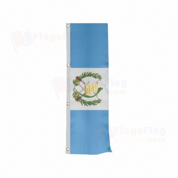 Guatemala Vertically Raised Flags