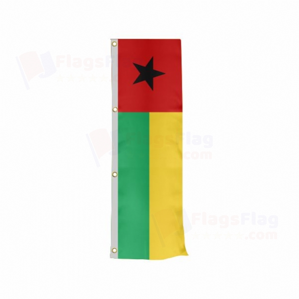 Guinea Bissau Vertically Raised Flags