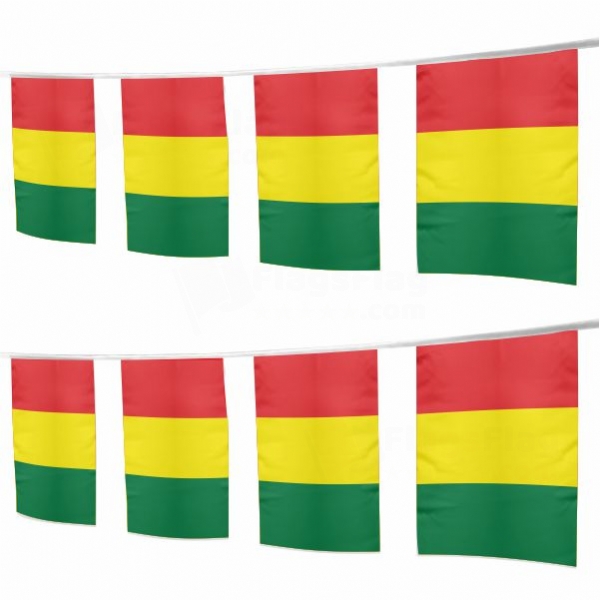 Guinea Square String Flags