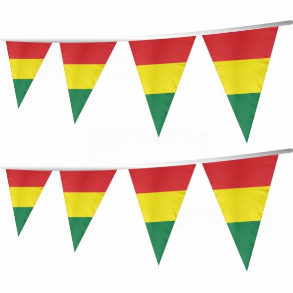 Guinea Stringed Triangle Flag