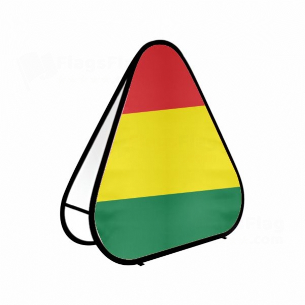 Guinea Triangle Fabric Banner Display Stands