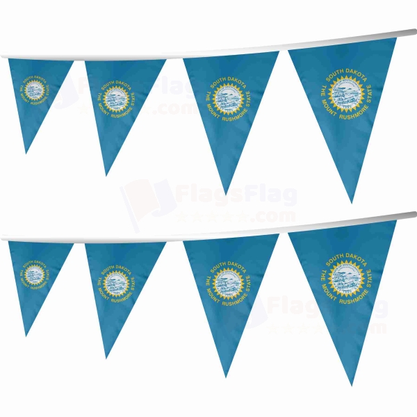 G�ney Dakota Stringed Triangle Flag