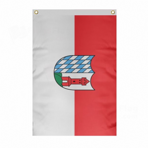 G�nzburg Large Size Flag Hanging on Building