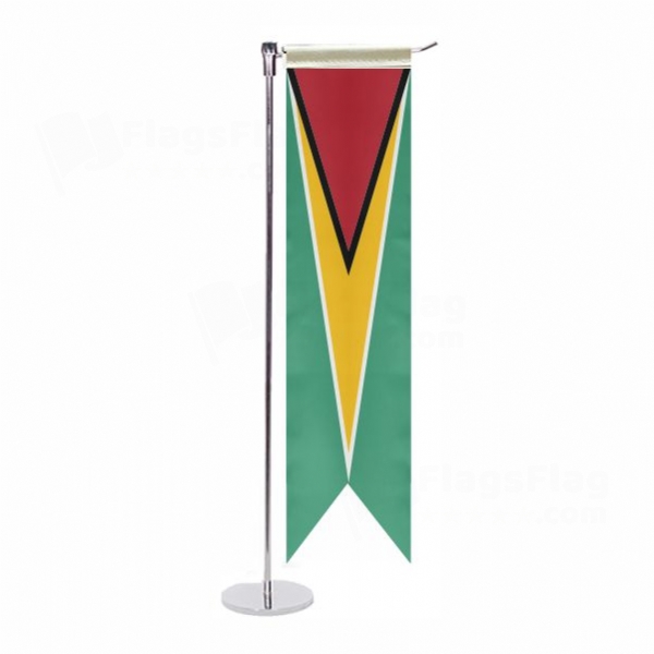 Guyana L Table Flag