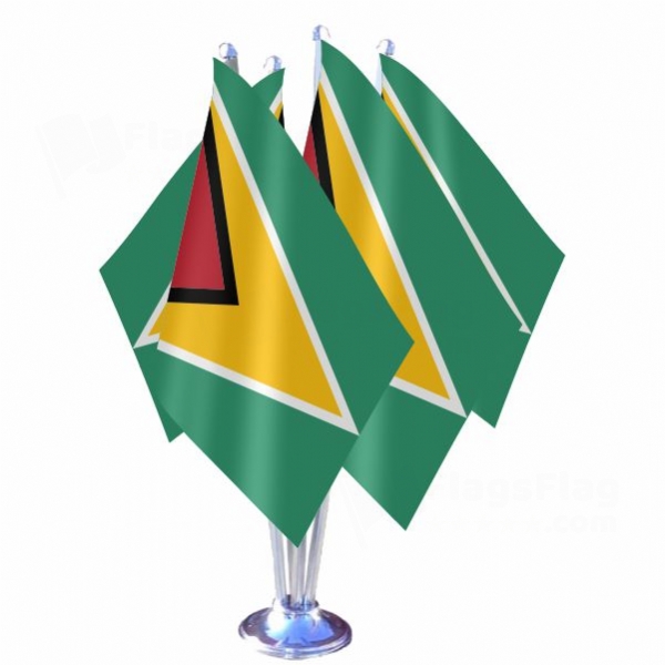 Guyana Quadruple Table Flag