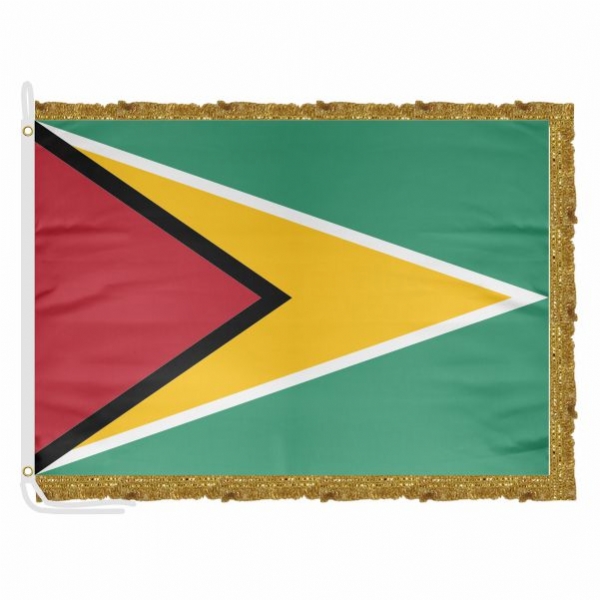 Guyana Satin Office Flag