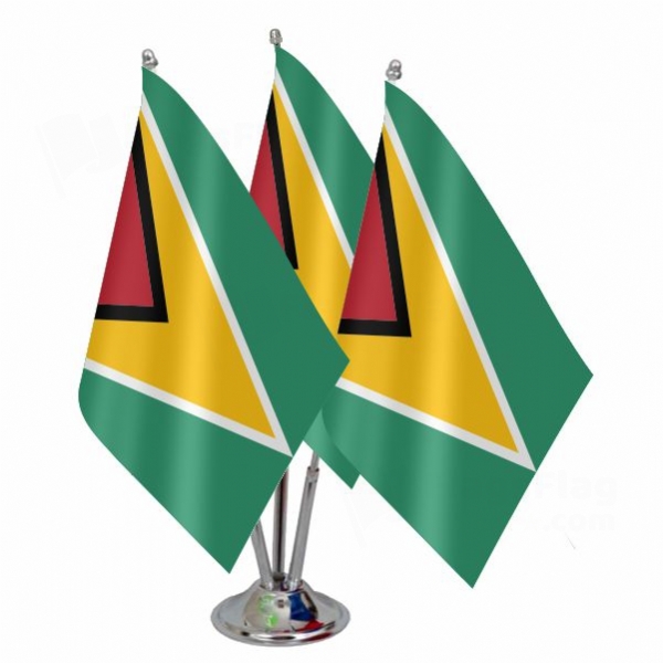 Guyana Triple Table Flag