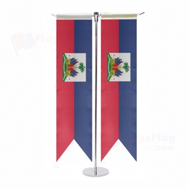 Haiti T Table Flag