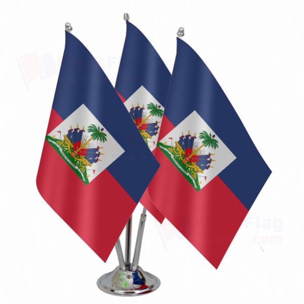 Haiti Triple Table Flag