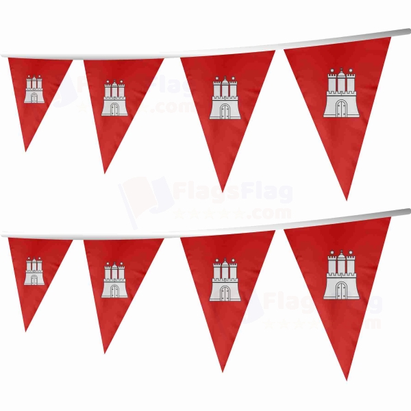 Hamburg Stringed Triangle Flag