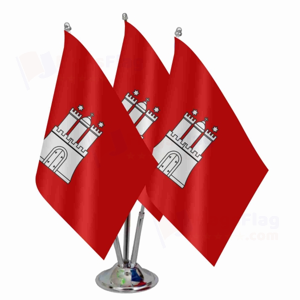 Hamburg Triple Table Flag