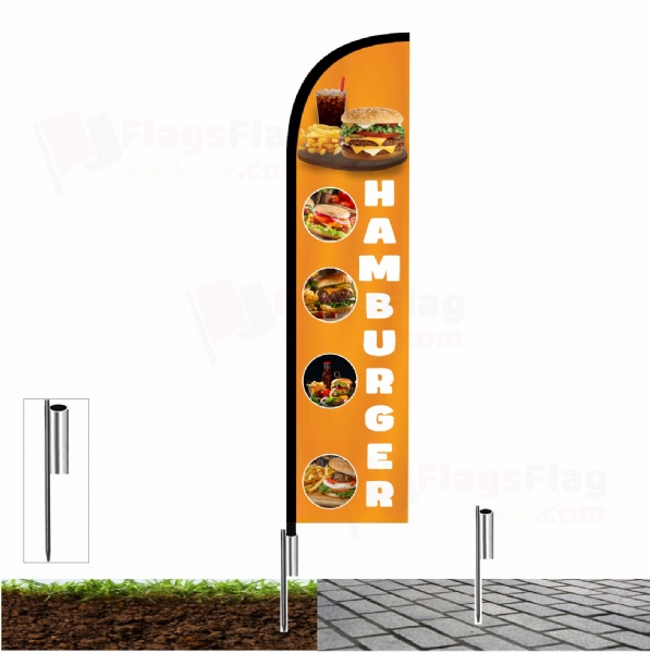 Hamburger Beach Flag