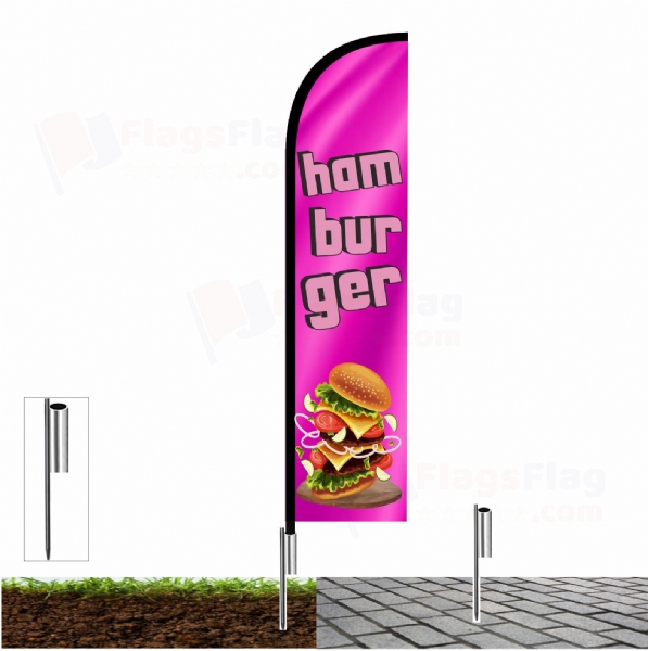 Hamburger Beach Flags