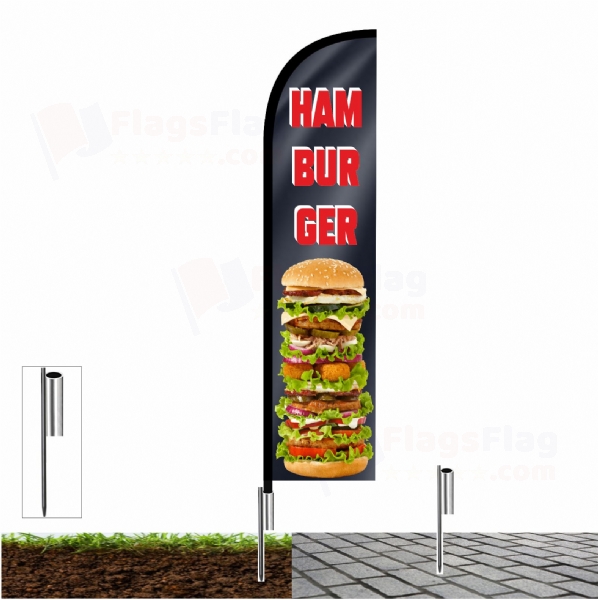 Hamburger Custom Design Flag Hamburger Customised Flags