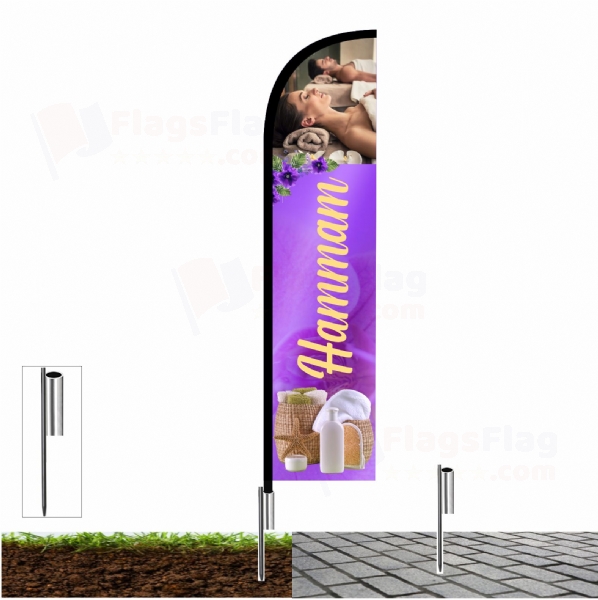 Hammam Pole Flags