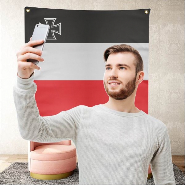 Handelsflagge Mit Dem Ek 1933 1935 Background Selfie Shooting Landscapes