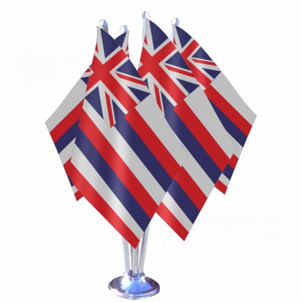 Hawaii Quadruple Table Flag